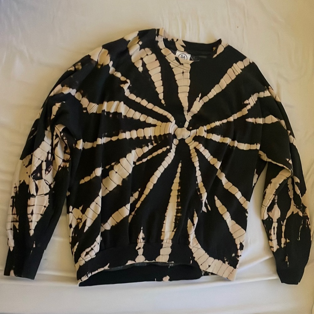 SAGE collective oversized tie dye crewneck